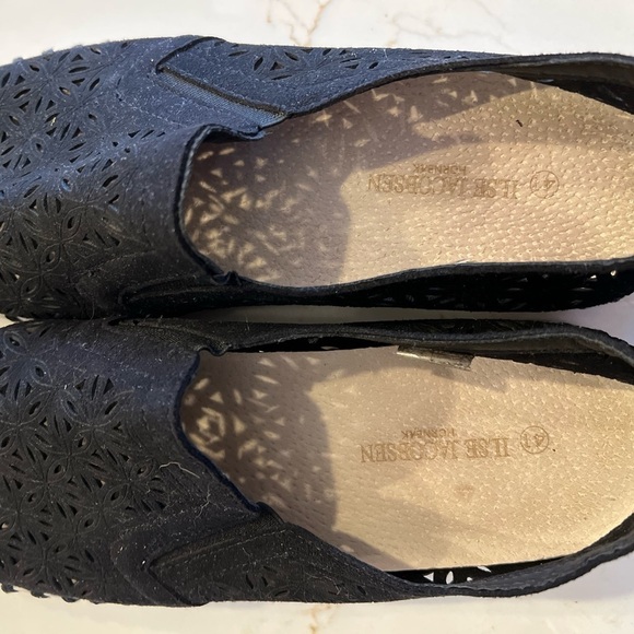 Isle Jacobsen Black Perforated Slip On Shoe EU 41 - Picture 6 of 13